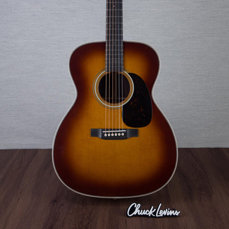 Martin NAMM 2024 Custom Shop M/0000 Style Wild Grain East Indian Rosewood/Sitka Spruce Fishman Matrix VT Acoustic Electric Guitar - Ambertone 1933 - #M2875427 - Mint, Open Box