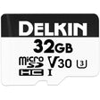 Delkin DDMSDAHS32GB 32GB Capacity 100/75 Read/Write Micro SD Card