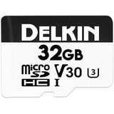 Delkin DDMSDAHS32GB 32GB Capacity 100/75 Read/Write Micro SD Card