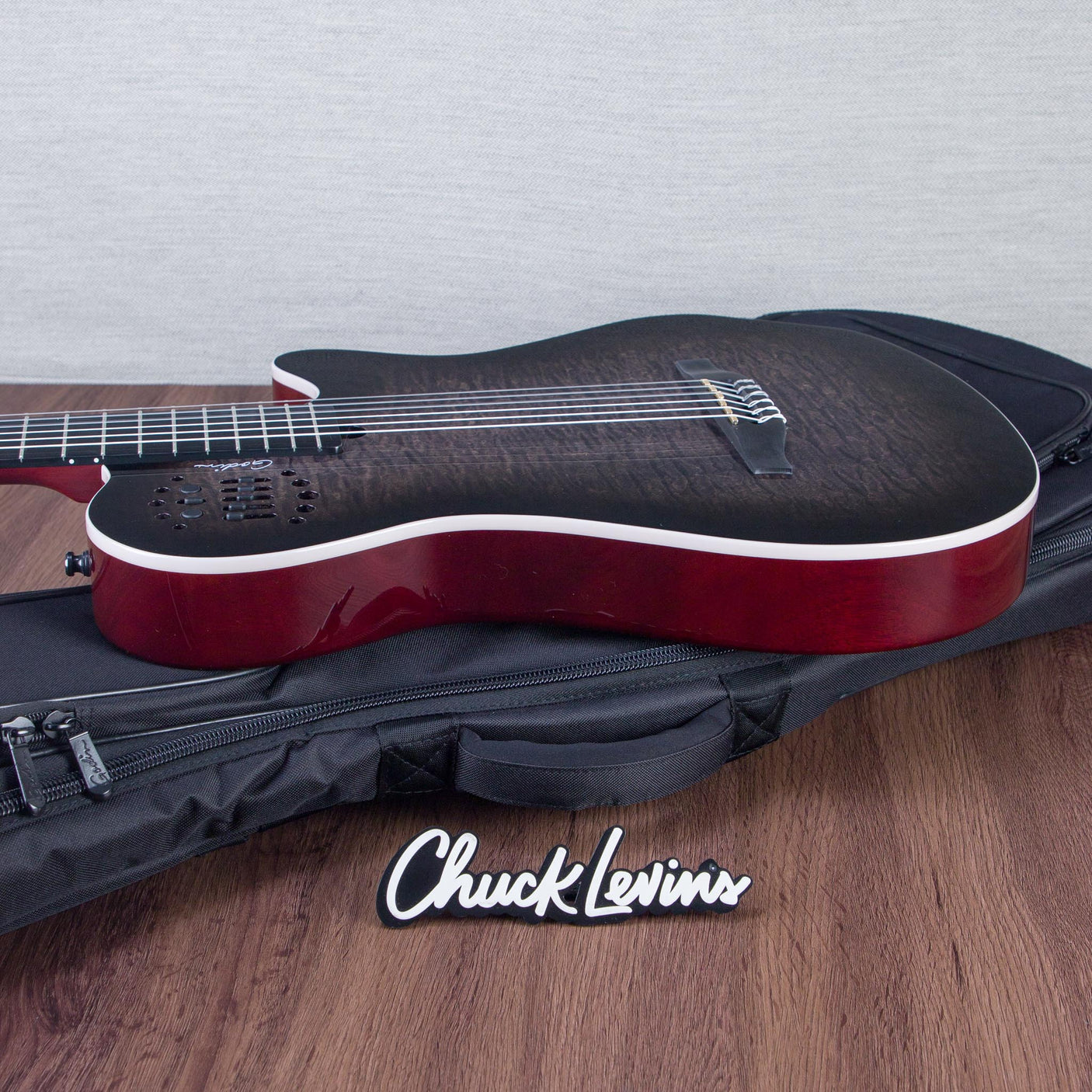 Godin MultiAc Grand Concert SA Nylon String Acoustic-Electric Guitar - Trans Black - CHUCKSCLUSIVE - #25313155