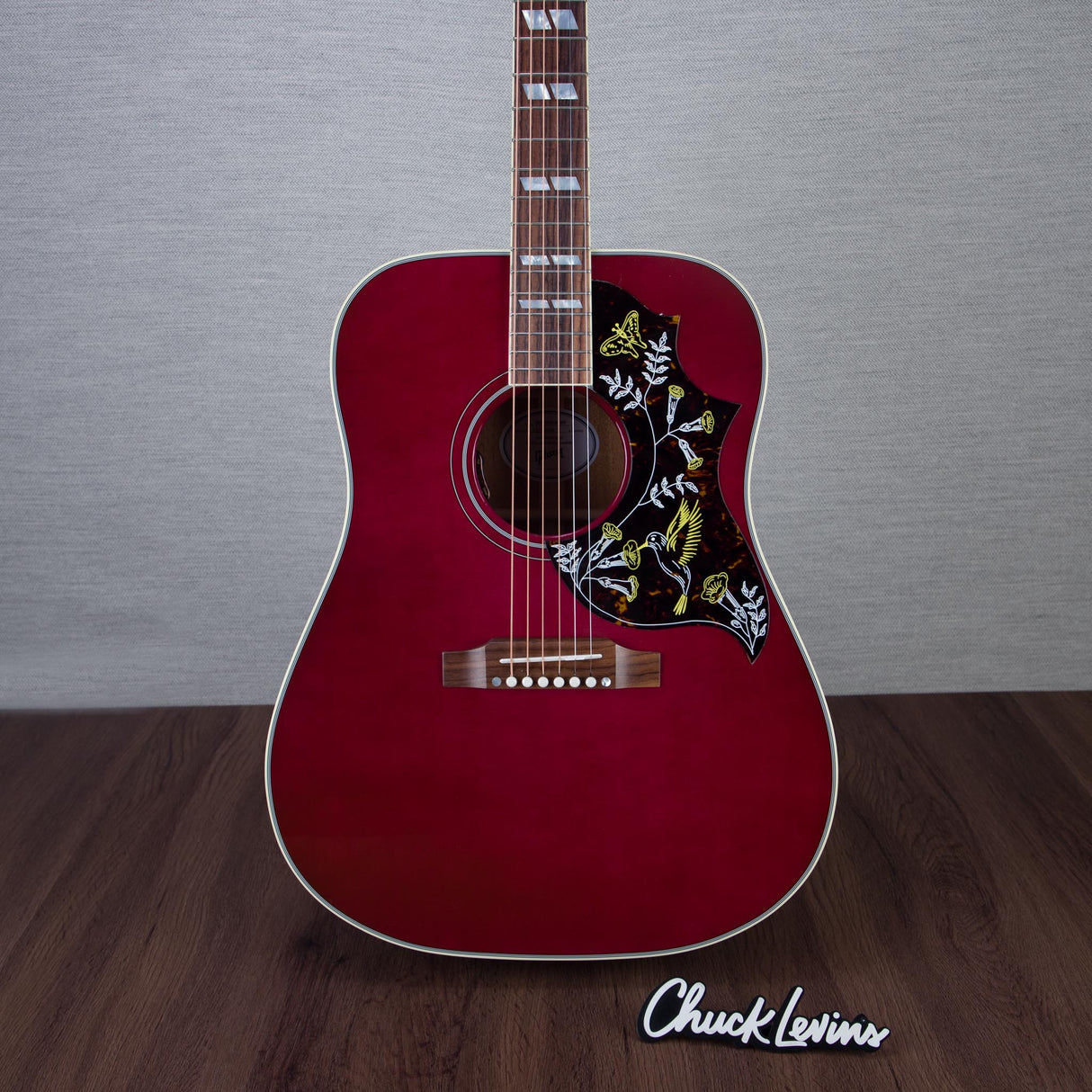 Gibson Limited Edition Hummingbird Standard Acoustic Electric Guitar - Wine Red - #23254056