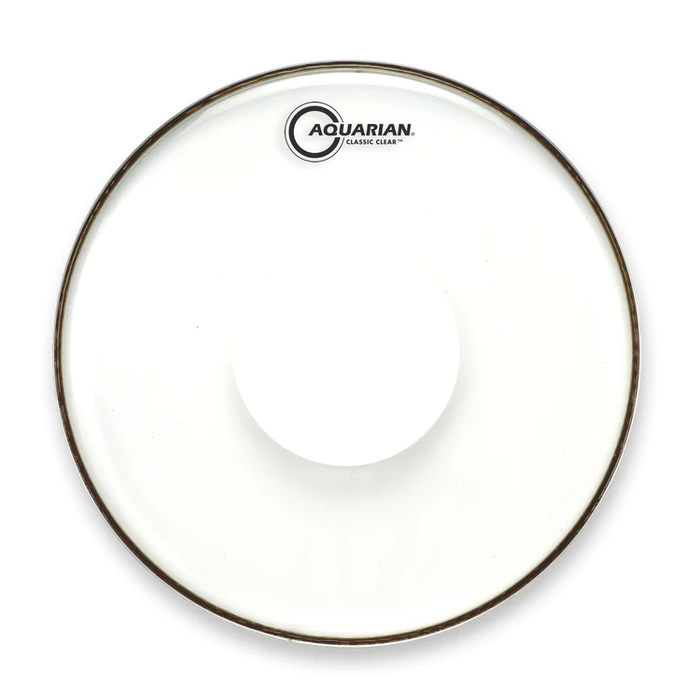 Aquarian CCPD13 Classic Clear Drum Head with Power Dot - Mint, Open Box