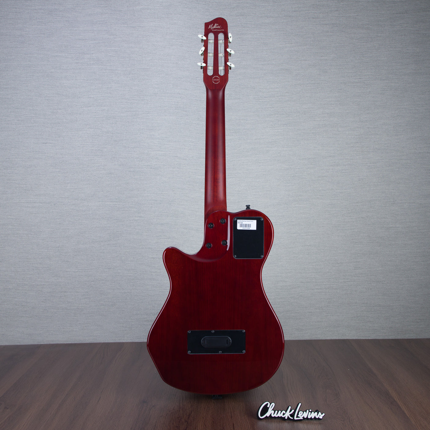 Godin MultiAc Grand Concert SA Nylon String Acoustic-Electric Guitar - Trans Black - CHUCKSCLUSIVE - #25311330