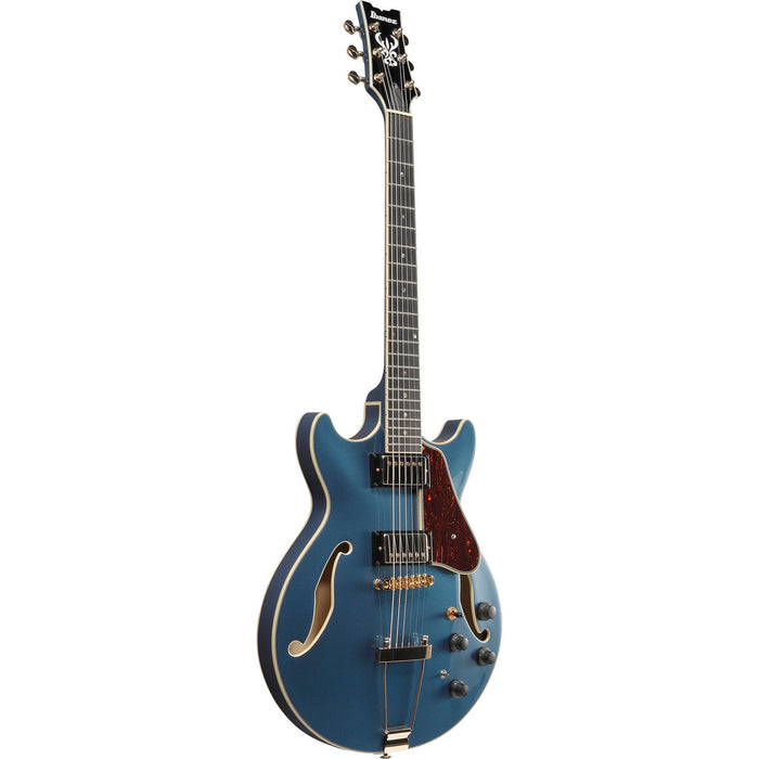 Ibanez 2022 AMH90 Artcore Expressionist Hollowbody Electric Guitar - Prussian Blue Metallic - New