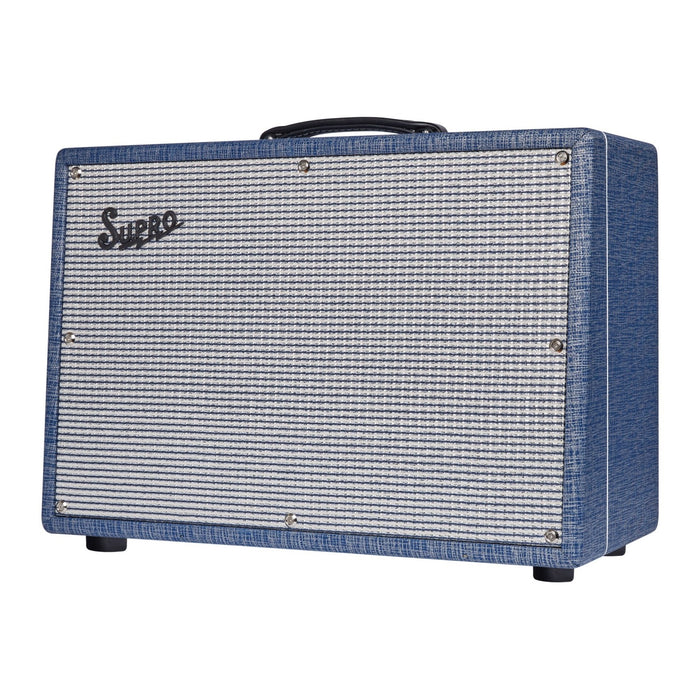 Supro Keeley Custom 12 1x12-Inch 25-Inch Combo Tube Guitar Amplifier - Blue Rhino - New