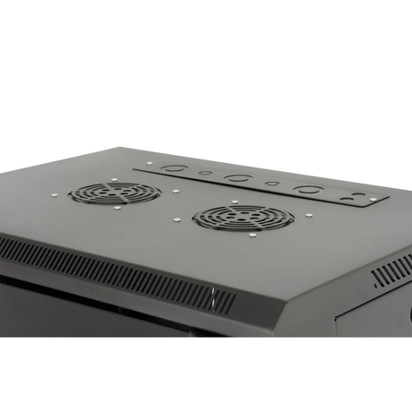 Gator GRW1009509 9U Fixed Wall Rack with Glass Door