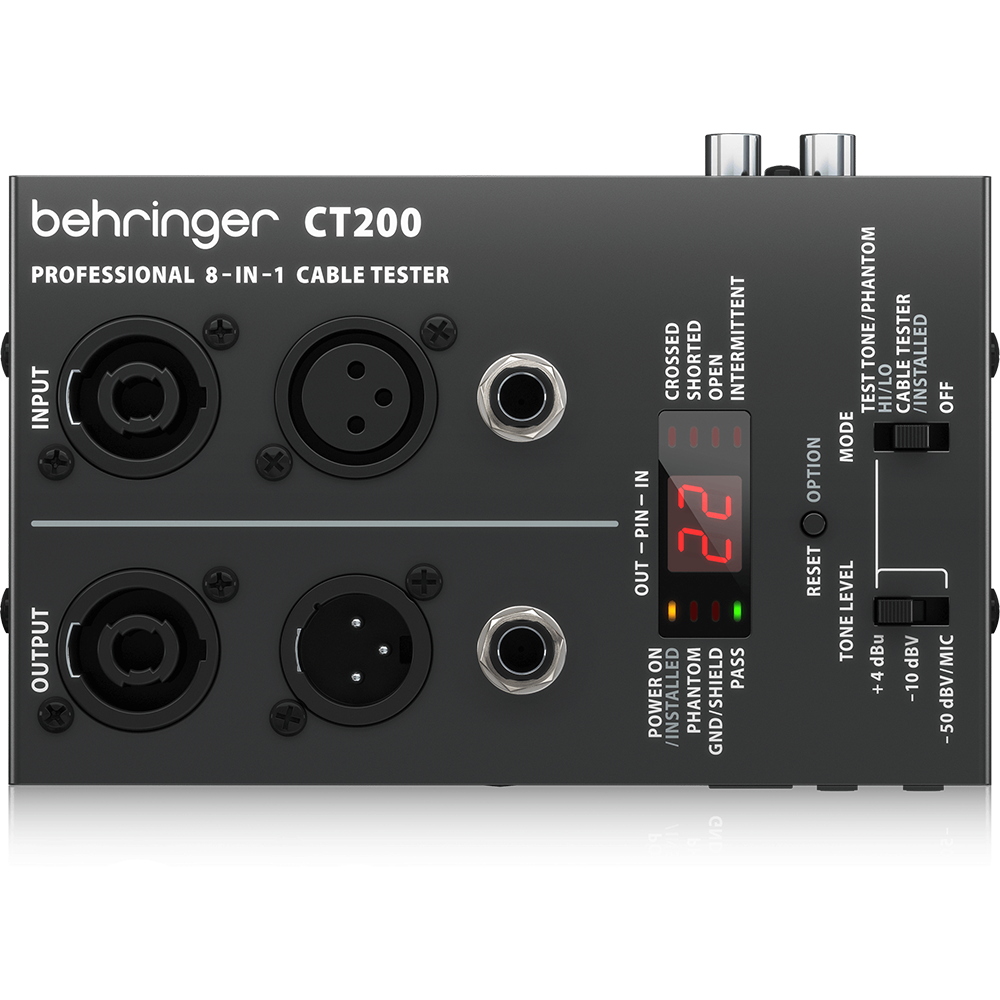 Behringer Microprocessor Controlled 8-in-1 Cable Tester