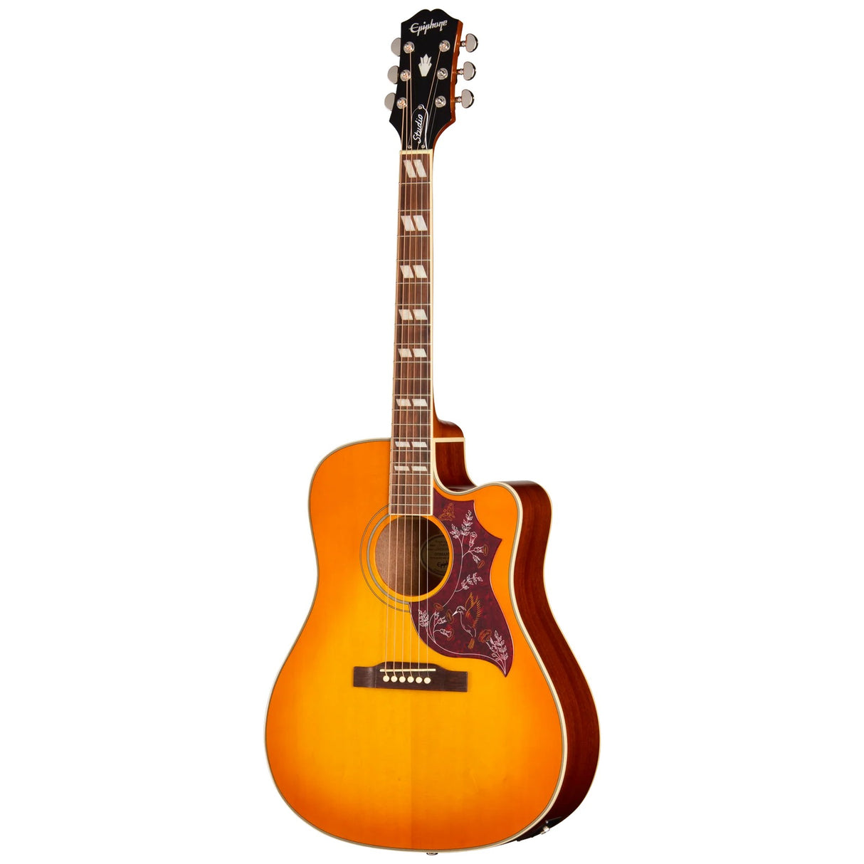 Epiphone Hummingbird Studio EC Acoustic Electric Guitar - Heritage Cherry Sunburst