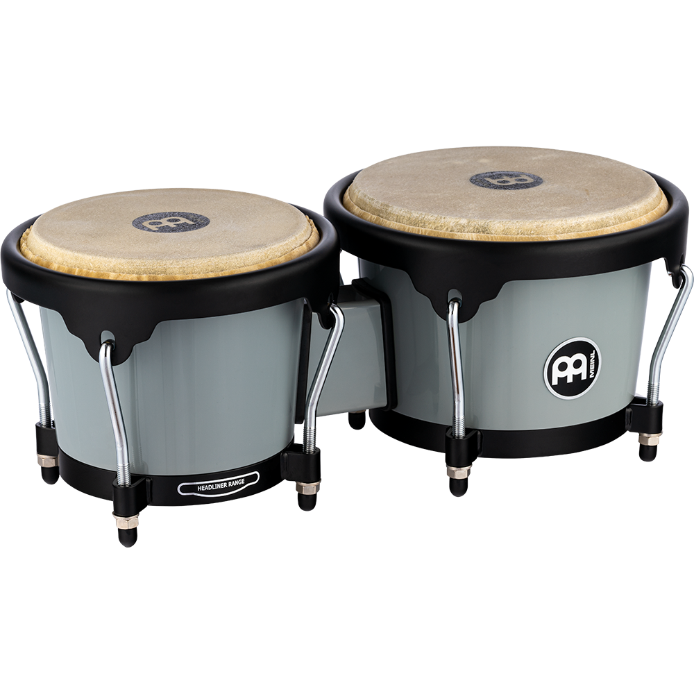 Meinl Percussion Journey Series Bongos, 6 1/2" 7 1/2" - Ultimate Gray