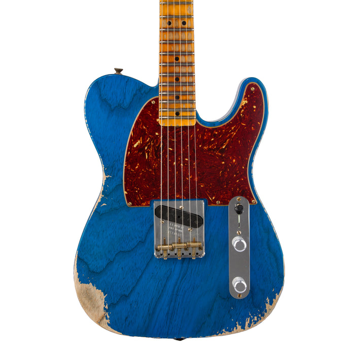 Fender Custom Shop 1950 Esquire Heavy Relic - Sapphire Blue Transparent - CHUCKSCLUSIVE - #R118551