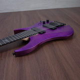 Legator Ghost Super Shred Multiscale 8-String Electric Guitar - Satin Purple Flame - #IM25100121