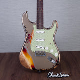 Fender Custom 1961 Stratocaster Electric Guitar Super Heavy Relic - Shoreline Gold over 3-Color Sunburst - #CZ586841