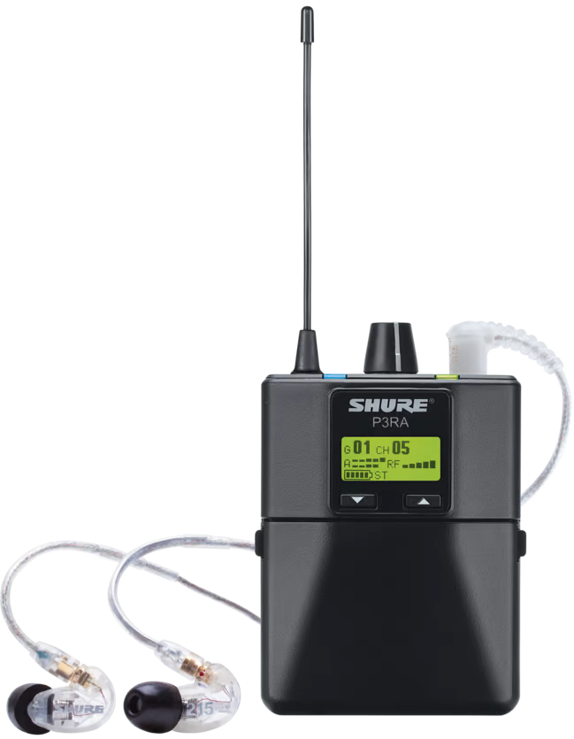 Shure P3RA Professional Wireless Bodypack Receiver - G20 Band - New