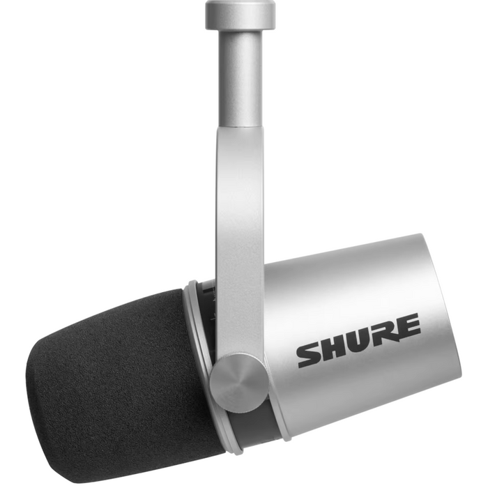 Shure MV7-S Podcast Microphone - Silver - Mint, Open Box