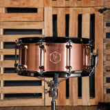 Noble & Cooley 6x14-Inch Copper Classic Snare - Raw with Black Hardware