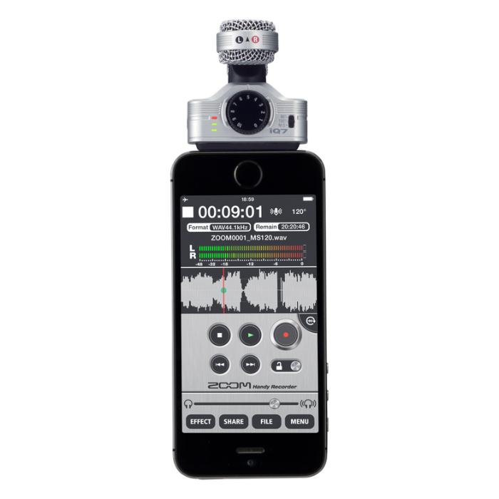 Zoom IQ7 Stereo Microphone For Iphone