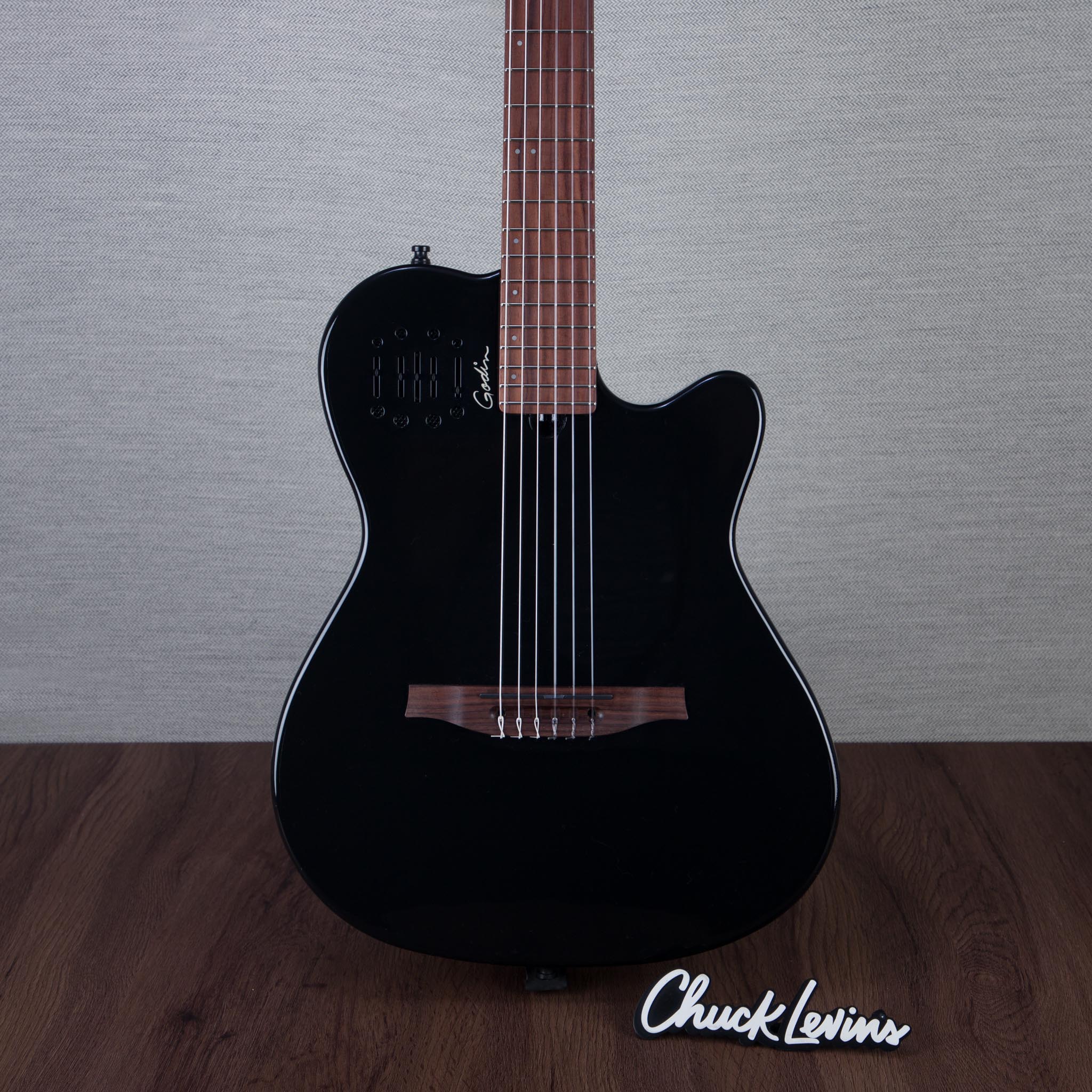 Godin Multiac Mundial Nylon String Acoustic Electric Guitar - Onyx