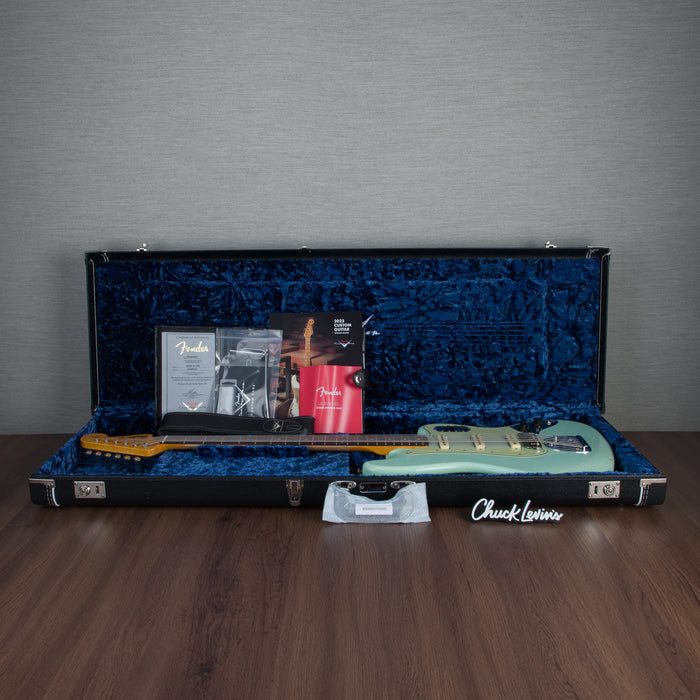 Fender Custom Shop Limited Edition Bass VI Journeyman Relic - Faded Aged Surf Green - New