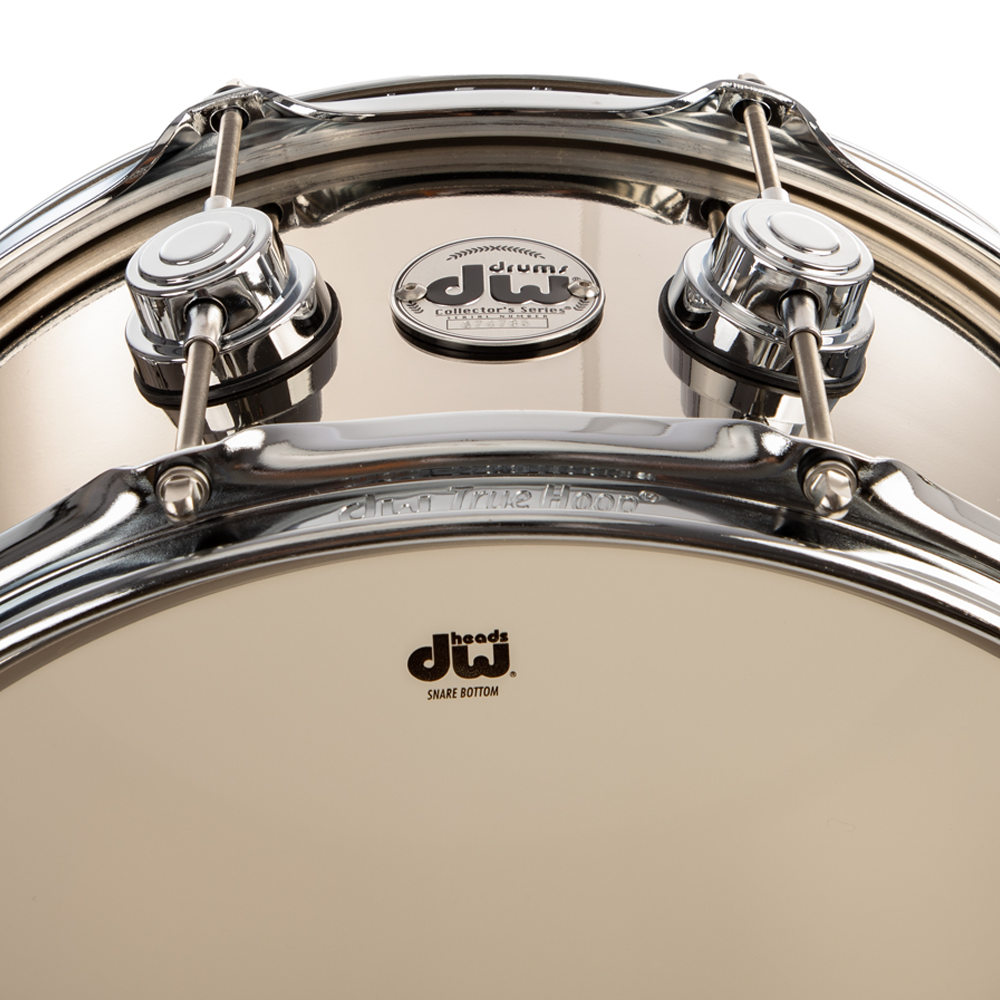 DW Collectors Series 6.5x14 Nickel Over Brass Snare Drum - Chrome Hardware