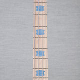 Spector Euro 4 LT Poplar Burl Over Ash Electric Bass Guitar - Faded Light Blue Gloss - CHUCKSCLUSIVE - #]C121NB23305