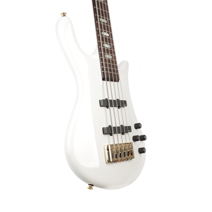 Spector Euro 5 Classic 5-String Bass Guitar - Solid White - New