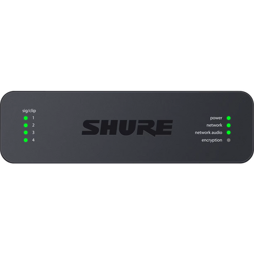 Shure ANI4OUT-BLOCK 4-Channel Audio Network Interface - Display, Open Box, Mint