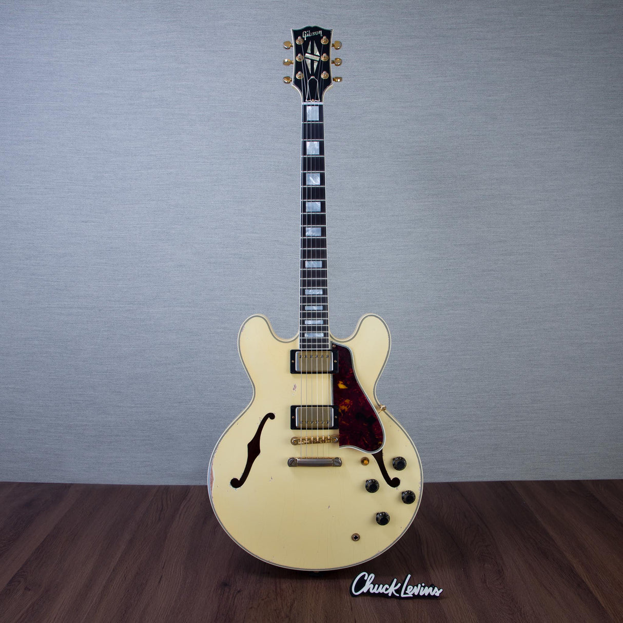 Gibson Custom Shop Murphy Lab 59' ES-335 Semi-Hollowbody Electric Guitar - Heavy Aging Classic White - #A960269