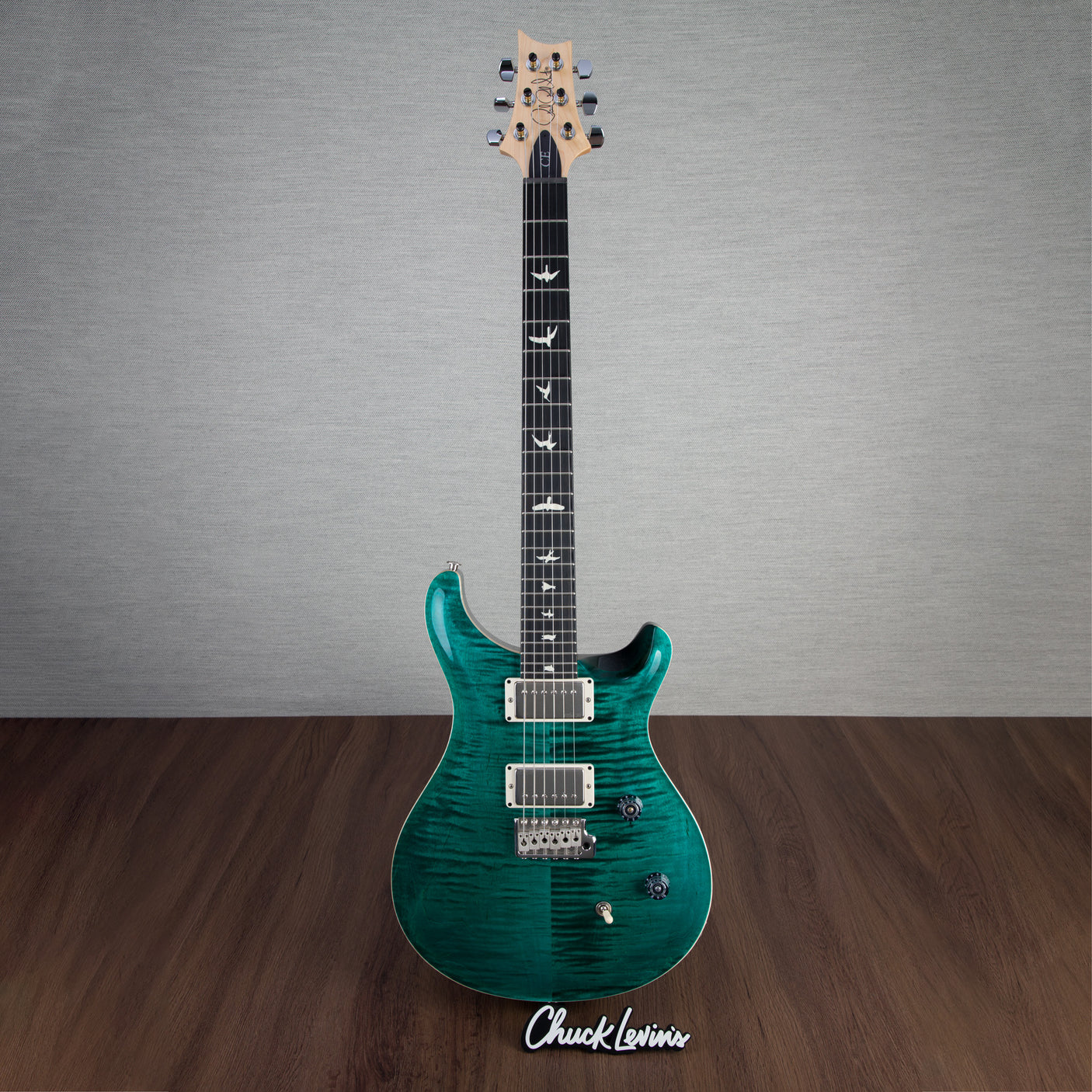 PRS CE24 Flame Maple Electric Guitar, Ebony Fingerboard - Turquoise - CHUCKSCLUSIVE - #230365097