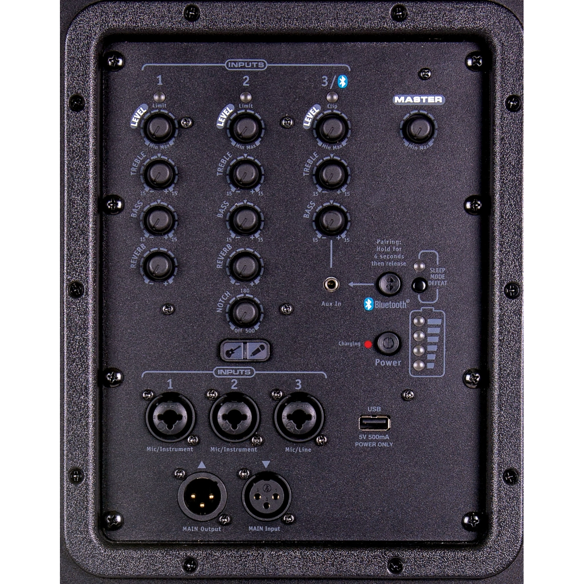 Yorkville EXM Battery-Powered 12-Inch 800W 3-Way PA Speaker