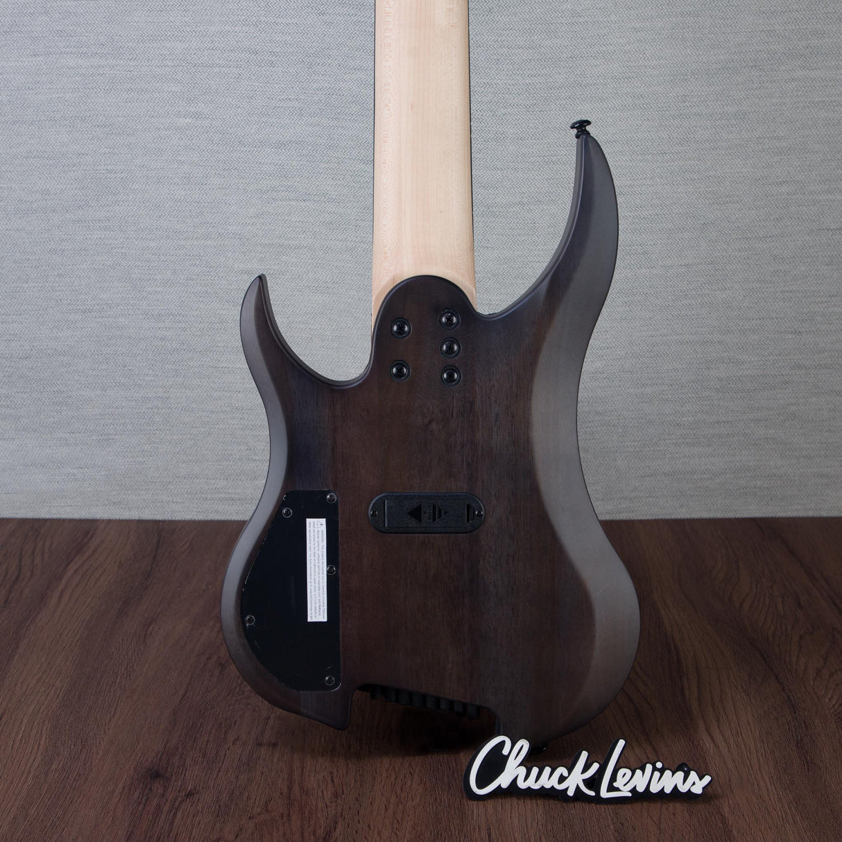 Legator Ghost Super Shred Multiscale 8-String Electric Guitar - Satin Black Flame - #IM25060325