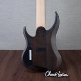 Legator Ghost Super Shred Multiscale 8-String Electric Guitar - Satin Black Flame - #IM25060325