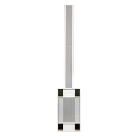 BASSBOSS Sublim8 Column PA Speaker wIth 18-inch Sub - White