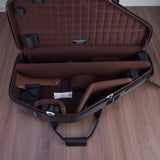 Marcus Bonna Double Sax Case for Alto and Straight Soprano with Detachable Neck - Brown Nylon