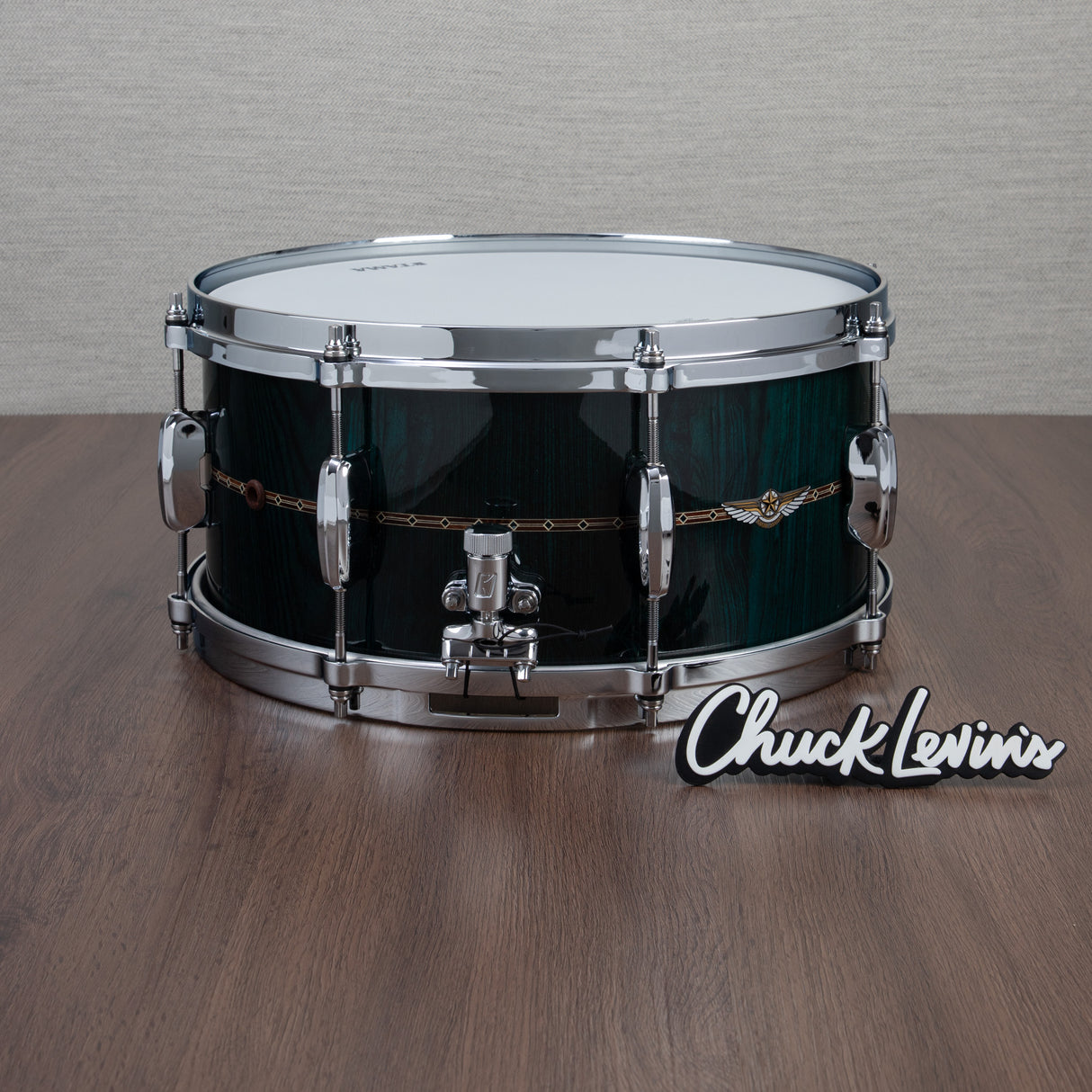 Tama Star Bubinga 6.5x14 Snare Drum - Dark Green Cordia