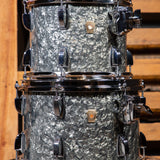 Ludwig USA Classic Maple CL Custom Mod 4-Piece Shell Pack - Black Pearl Wrap