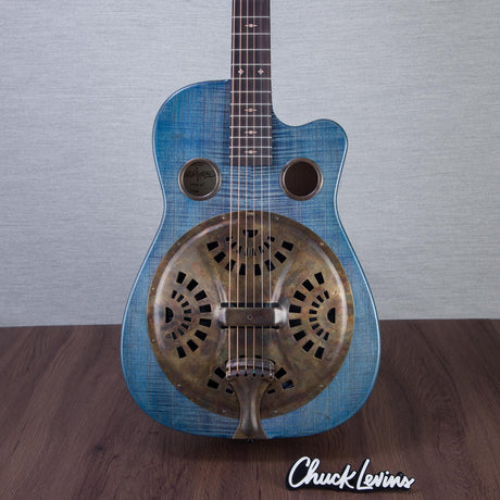 Beard Guitars Trailhead E Roundneck Acoustic Electric Guitar - Denim Blue - #197825