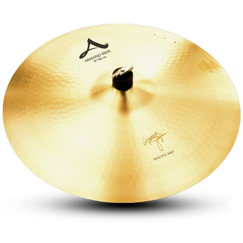 Zildjian 19-Inch Armand Beautiful Baby Ride Cymbal with 3 Rivets - New