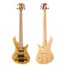 Brubaker NBS-5 Custom Burl Top 5-String Electric Bass - Natural Burl - New