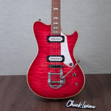 Powers Electric A-Type Electric Guitar - Cosmo Red - #B295