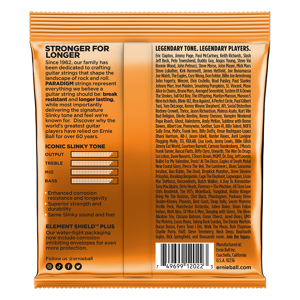 Ernie Ball 2022 Hybrid Slinky Paradigm Electric Guitar Strings - .09-.046