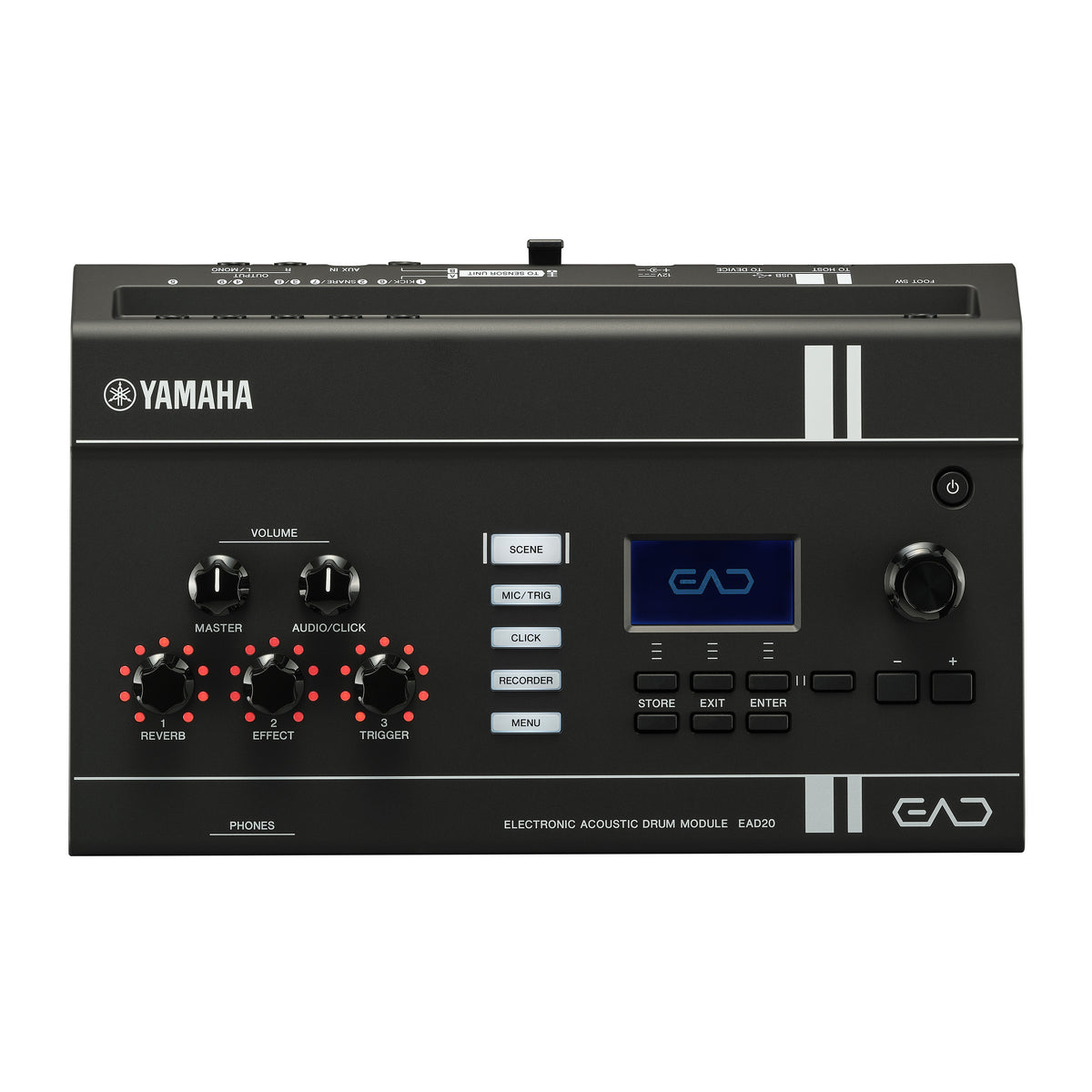 Yamaha EAD20 Electronic Acoustic Drum Module Featuring Advanced Sound Engine with Stereo Condenser Microphone and Trigger Pickup