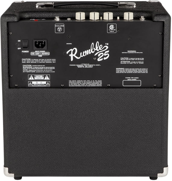 Fender Rumble 25w Bass Combo - Black - New