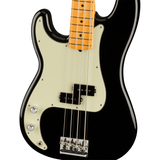 Fender American Professional II Left-Handed Precision Bass Guitar, Maple Fingerboard - Black - Mint, Open Box