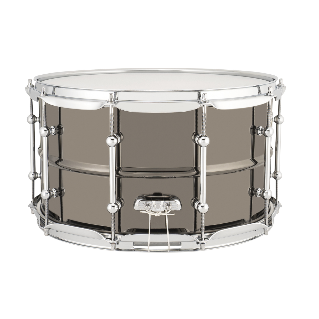 Ludwig Universal Metal 8x14 Brass Shell Snare Drum, Chrome-Plated Hoops