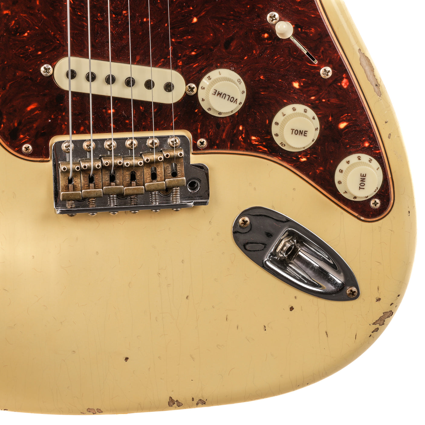 Fender Custom Shop 1956 Stratocaster Heavy Relic Guitar - Aged Vintage White - CHUCKSCLUSIVE - #R125401