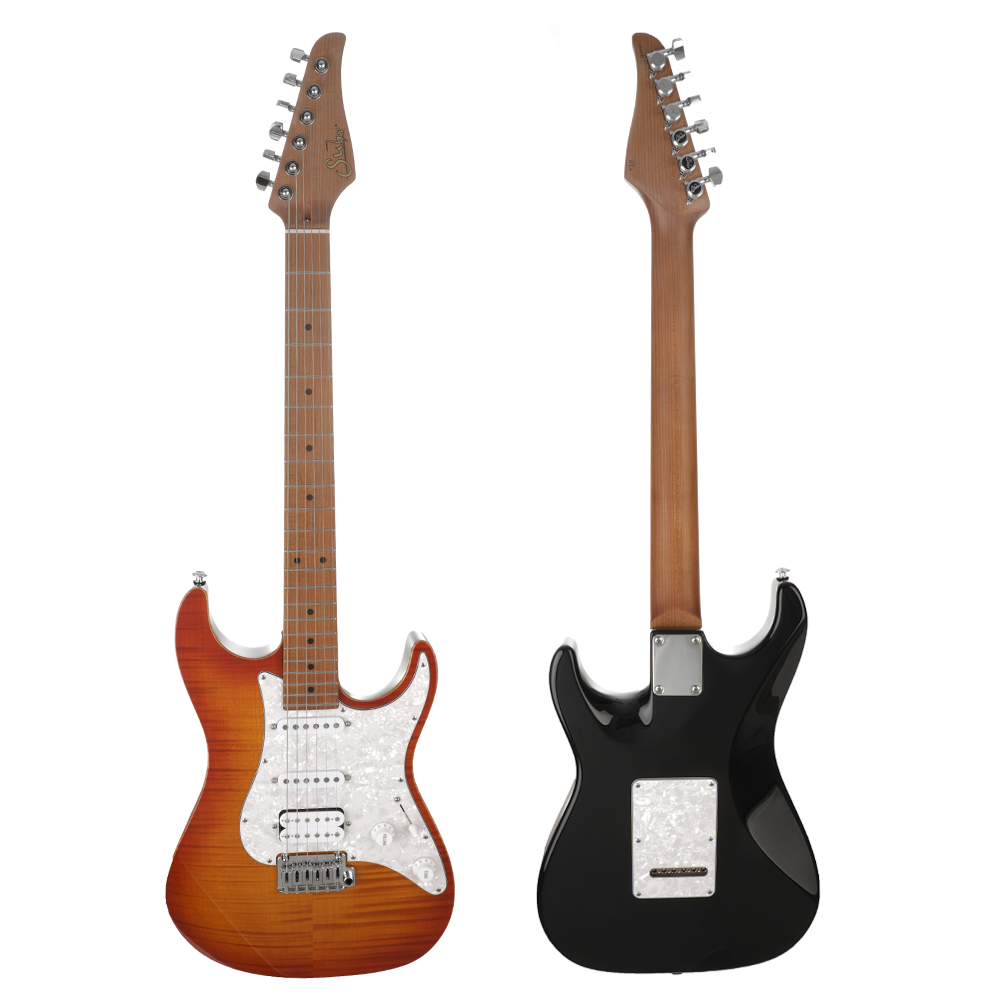 Suhr Standard Plus, Roasted Maple Fingerboard - Trans Honey Amber Burst - New