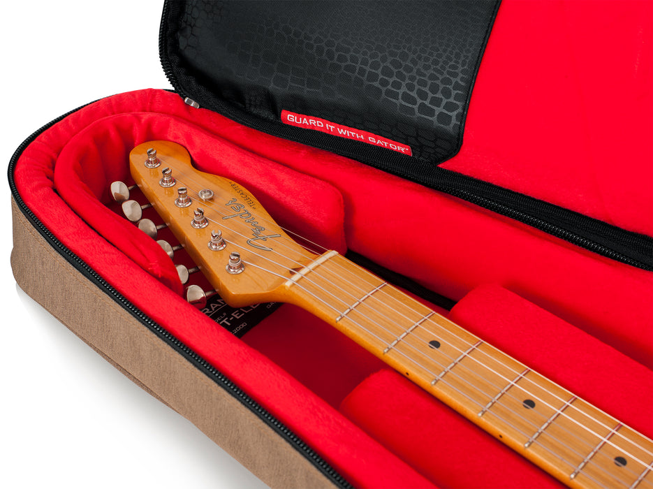 Gator GT-ELECTRIC-TAN Transit Electric Guitar Bag - Tan