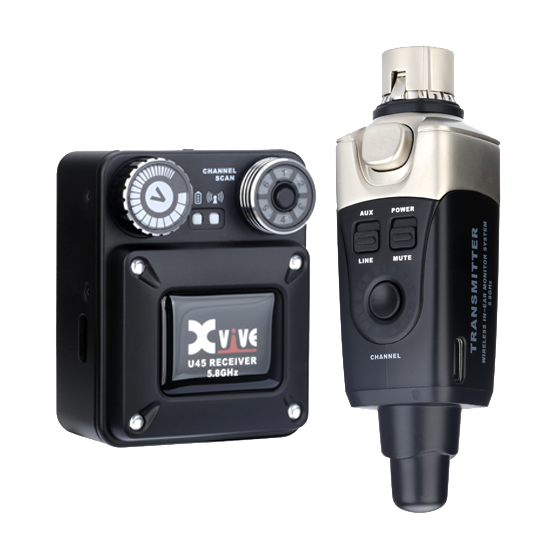XVIVE U45 5.8GHz Wireless In-Ear Monitor System - Black