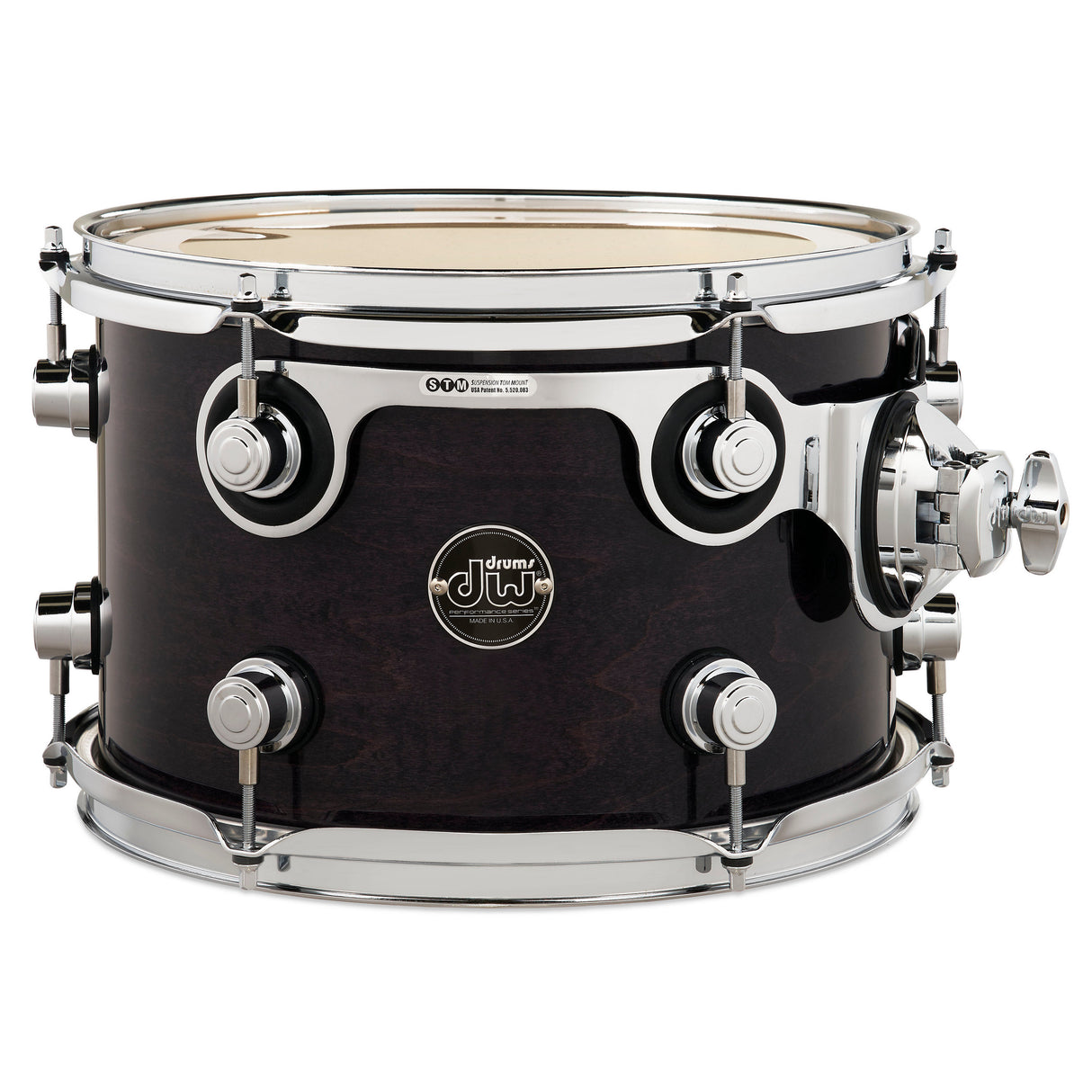 Drum Workshop 12" x 8" Performance Series Rack Tom - Ebony Stain