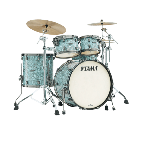 Tama Starclassic WBR42STQP Walnut/Birch 4-Piece Shell Pack - New,Turquoise Pearl